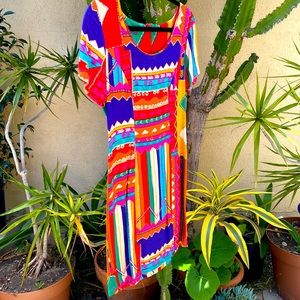 Amazing Vintage 80s-90s mini dress, adjustable tie on back